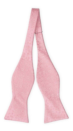 AUGURI Pale pink ungebundene Fliege