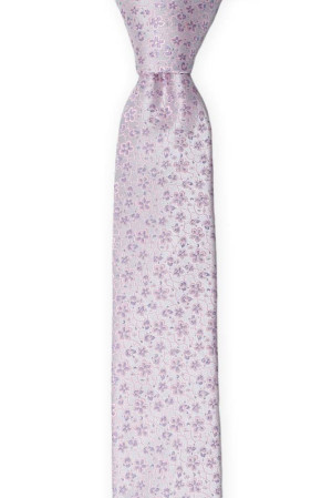 AUGURI Pale purple schmale Krawatte