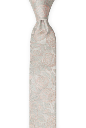 BESTMAN Silver blush schmale Krawatte