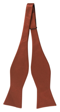 BIRDSEYE TERRACOTTA ungebundene Fliege