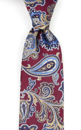 BOFFOLA Dark red klassisch breite Krawatte