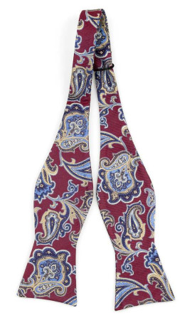 BOFFOLA Dark red ungebundene Fliege
