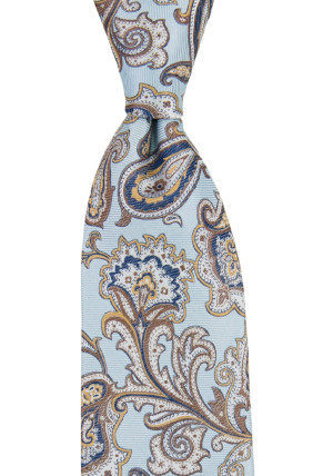 BOFFOLA ICE BLUE klassisch breite Krawatte