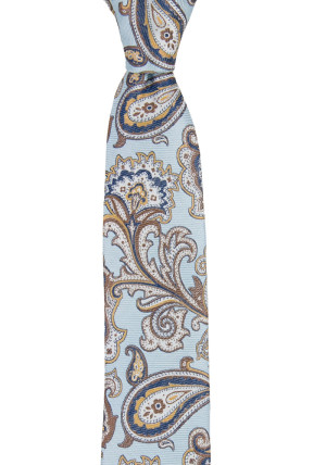 BOFFOLA ICE BLUE schmale Krawatte