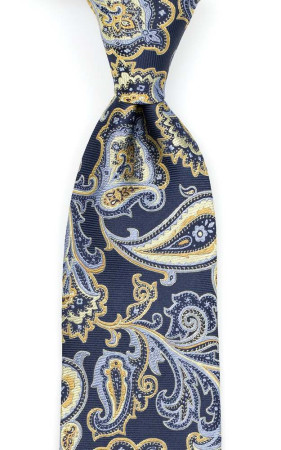 BOFFOLA Navy klassisch breite Krawatte