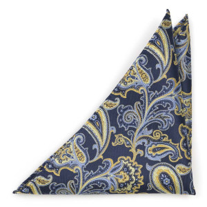 BOFFOLA Navy Einstecktuch
