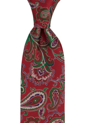 BOFFOLA Red klassisch breite Krawatte