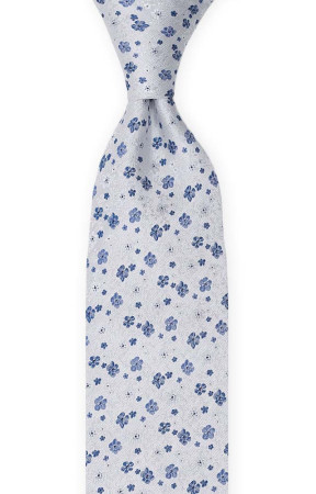 BOUQUET Blue klassisch breite Krawatte