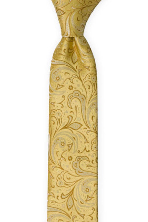BRIDALLY Golden yellow schmale Krawatte