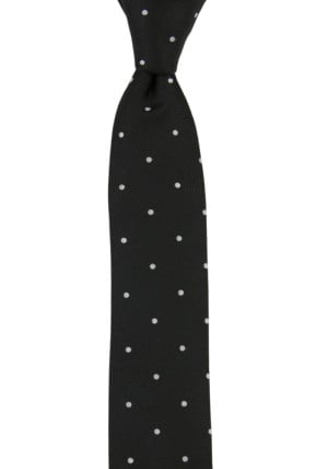 CHIPPER BLACK schmale Krawatte