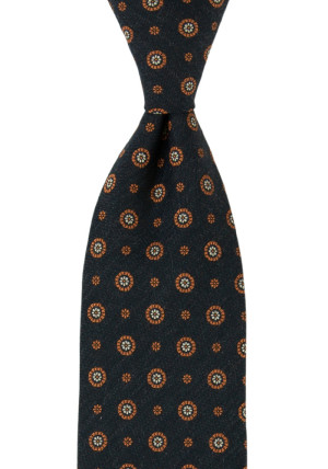 CIRCOLARE ORANGE klassisch breite Krawatte