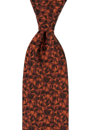 COUPLING CINNAMON BROWN klassisch breite Krawatte