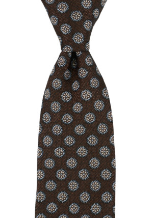 DAPPERTUTTO BROWN klassisch breite Krawatte