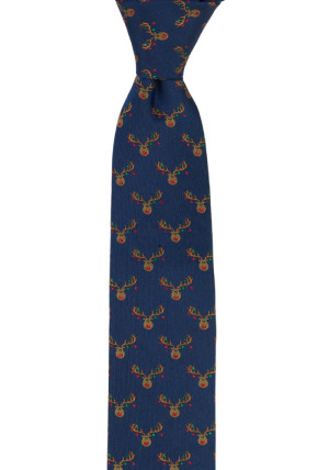 DEEROHDEER BLUE schmale Krawatte