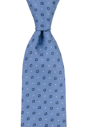 DELICATEDOT LIGHT BLUE klassisch breite Krawatte