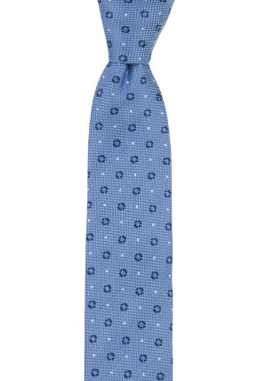 DELICATEDOT LIGHT BLUE schmale Krawatte