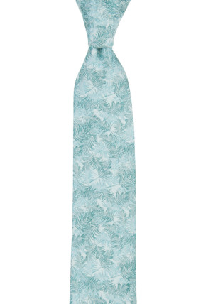 DONOTLEAFME TURQUOISE schmale Krawatte