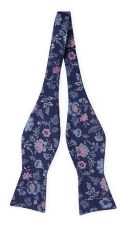 EVECHARMER Dark blue ungebundene Fliege