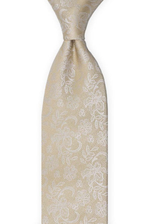 EVERAFTER Champagne gold klassisch breite Krawatte