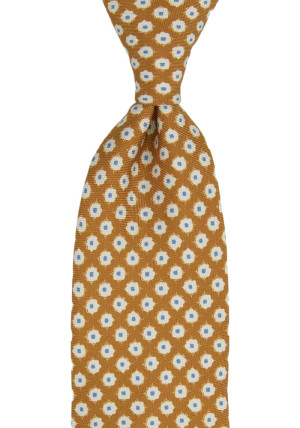 FAVOLOSA MUSTARD klassisch breite Krawatte