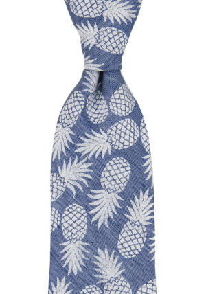 FINEAPPLE BLUE klassisch breite Krawatte