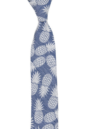 FINEAPPLE BLUE schmale Krawatte