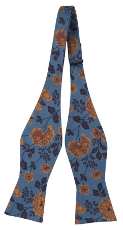 FLAWLESSFLOWERS SLATE BLUE ungebundene Fliege