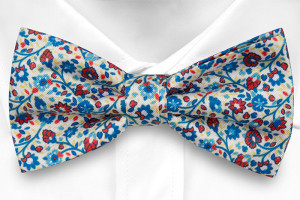 FLORIDO White gebundene Fliege