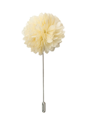 FLOWERBALL IVORY reversnadel