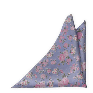 FLOWERCROWN Dusty blue Einstecktuch