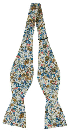 FLOWERFOLLY BLUE ungebundene Fliege