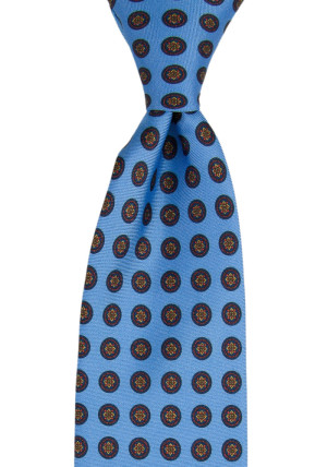 FRANCOBOLLO Light blue klassisch breite Krawatte