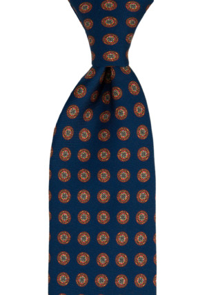 FRANCOBOLLO Navy blue klassisch breite Krawatte