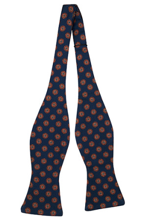 FRANCOBOLLO Navy blue ungebundene Fliege