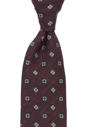 GENTILUOMO BURGUNDY klassisch breite Krawatte