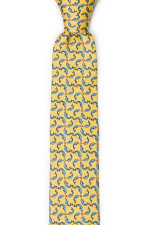 GIOCHIFINI Yellow schmale Krawatte