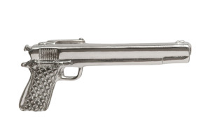 Hand gun Silver krawattennadel