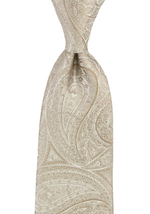Honeymoon Taupe klassisch breite Krawatte