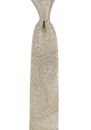 Honeymoon Taupe schmale Krawatte