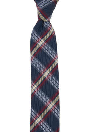 INCHECK DARK BLUE schmale Krawatte