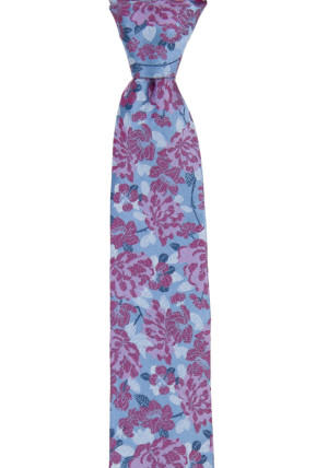 INFLOWERLOVE LIGHT BLUE schmale Krawatte