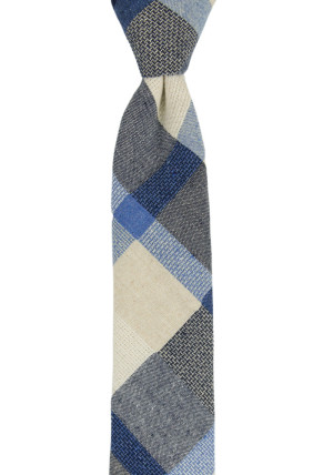 INTERWEAVE Blue schmale Krawatte