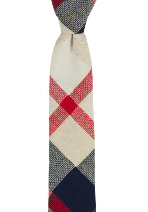 INTERWEAVE Red schmale Krawatte