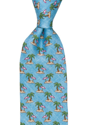 ISOLA LIGHT BLUE klassisch breite Krawatte