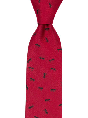 ANTBARON Red Krawatte