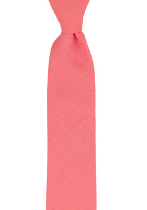 BASKETVEIL Pink schmale Krawatte