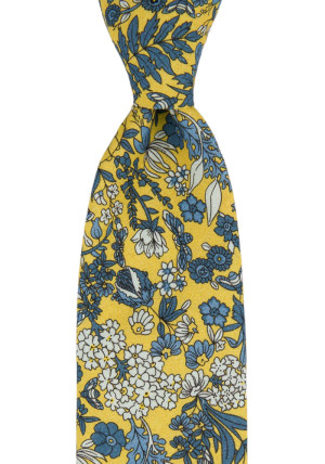 BLUEBREW Yellow klassisch breite Krawatte