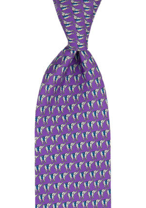 BOCCAGLIO Purple klassisch breite Krawatte