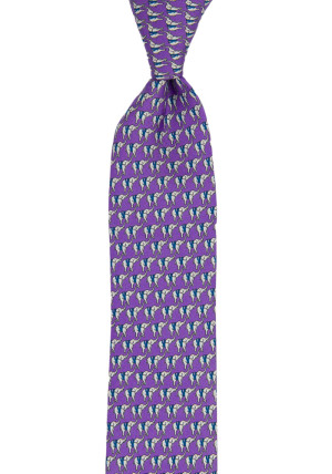 BOCCAGLIO Purple schmale Krawatte