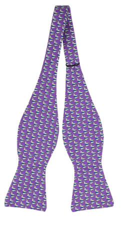 BOCCAGLIO Purple ungebundene Fliege